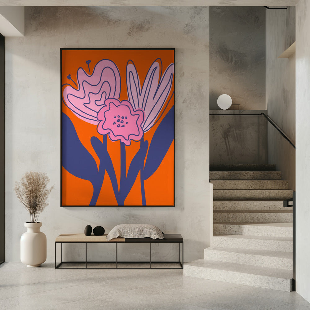 Gedurfde bloemenelegantie | Poster