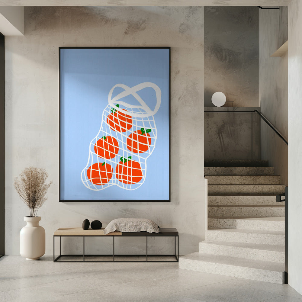 Tomaten in gaas | Poster