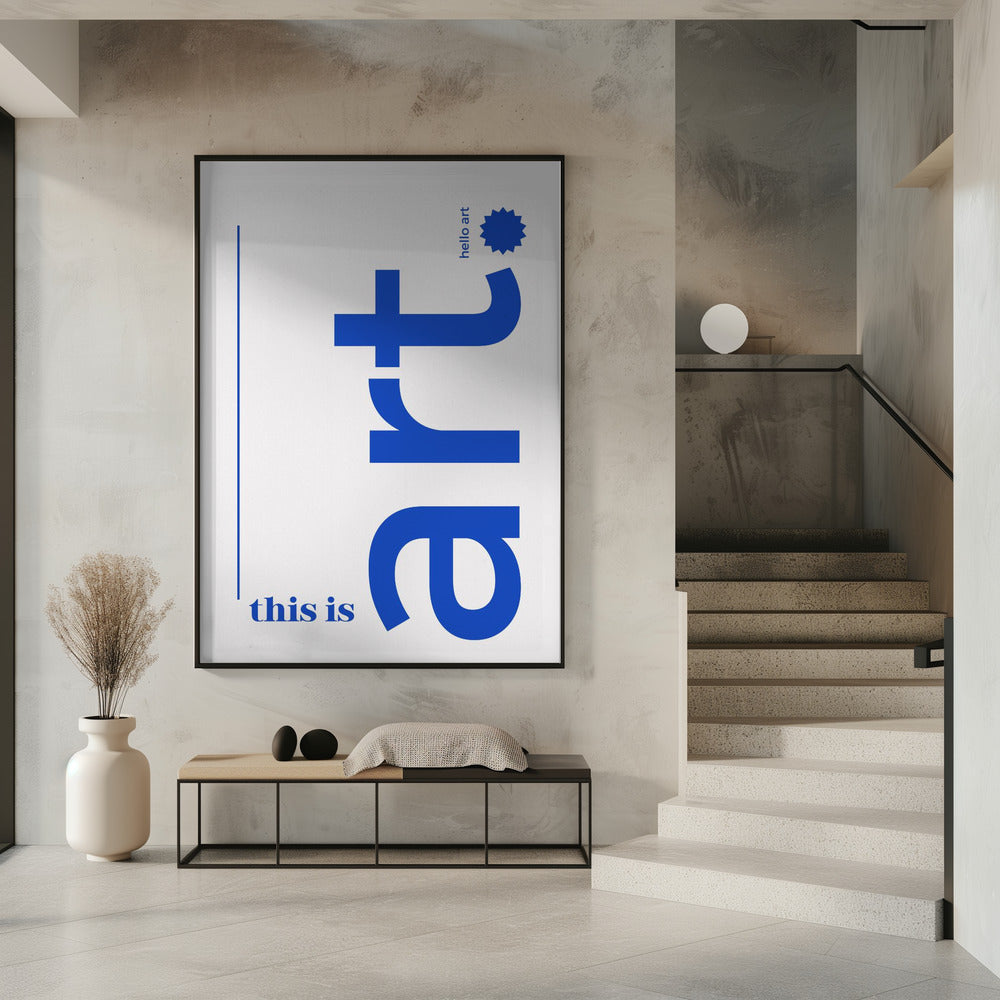 Hallo gedurfde typografie | Poster