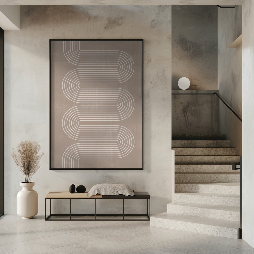Curved Line Harmony | Poster