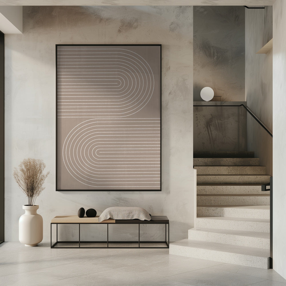 Curved Line Harmony | Poster
