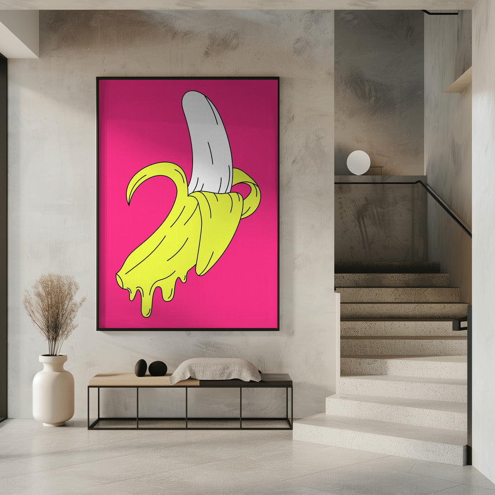 Melting Pink Banana | Poster