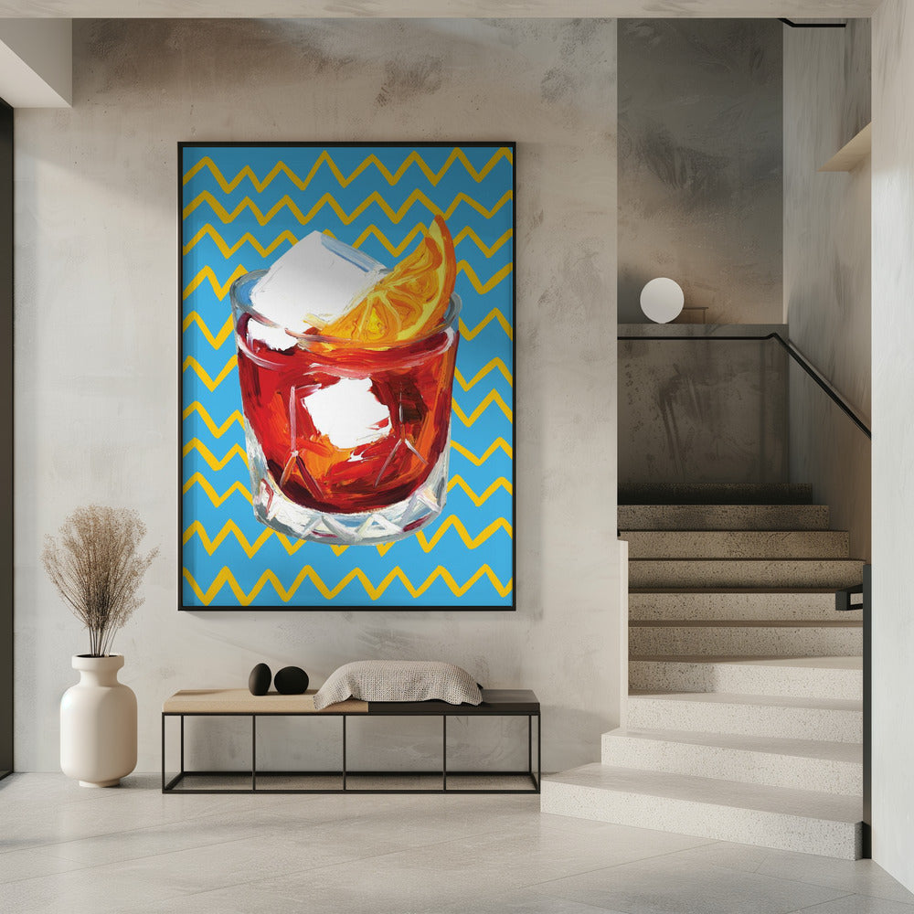 Negroni Blauw | Poster