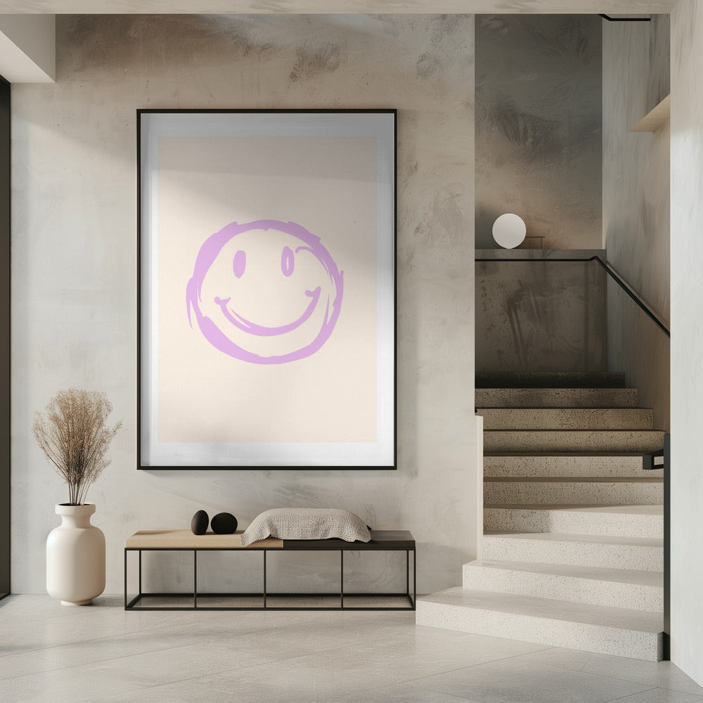 Paarse Smiley | Poster
