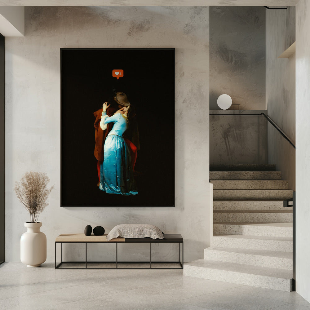 Een moderne kus | Poster