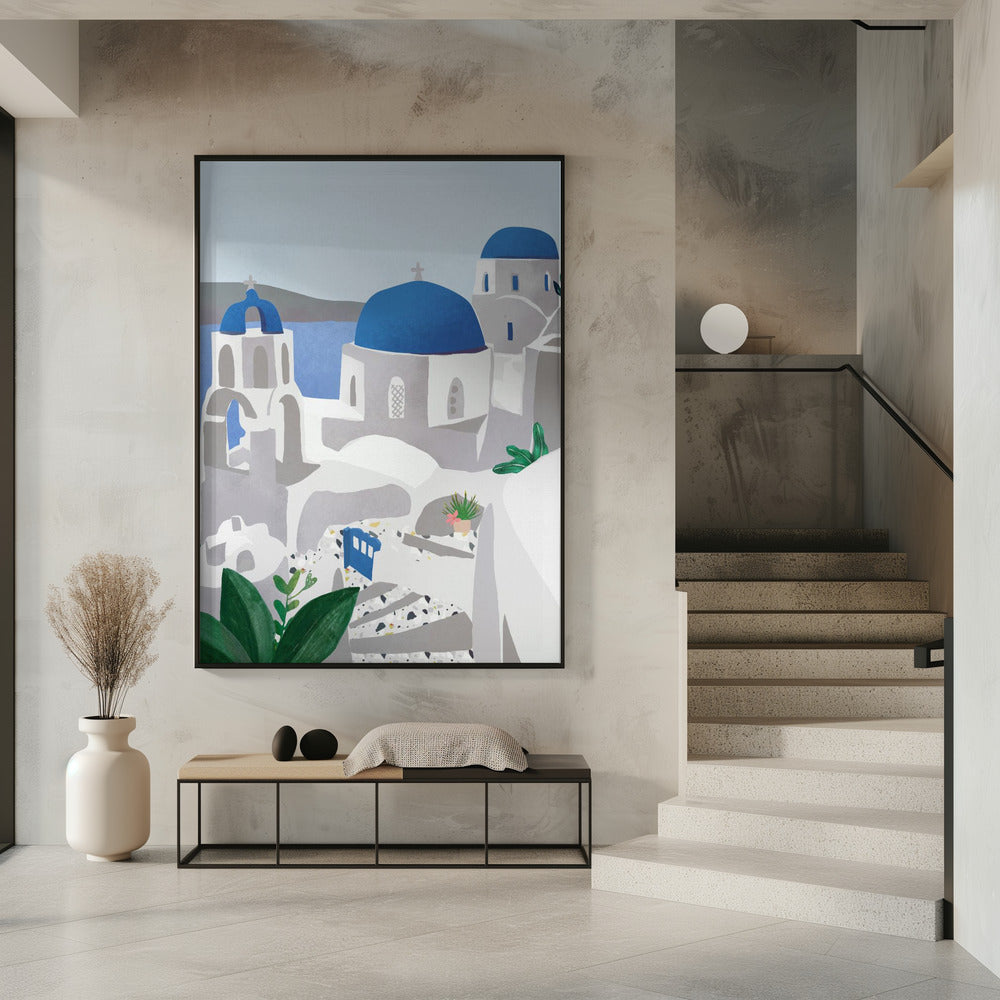 Santorini eiland | Poster