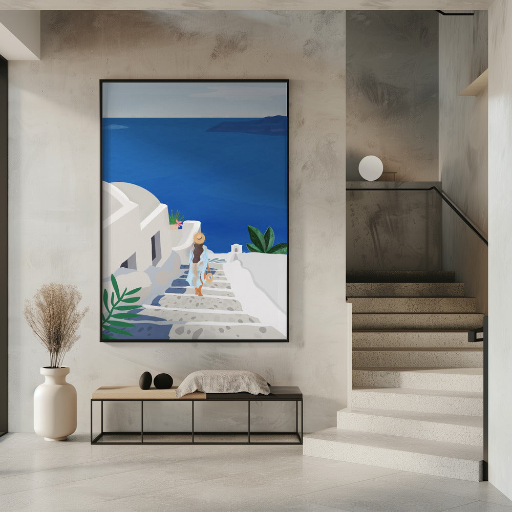 In het blauw | Poster