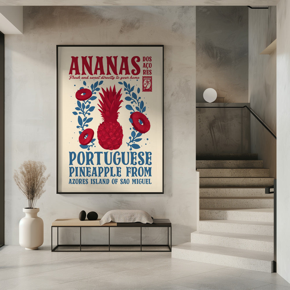 Ananas keukenprint | Poster