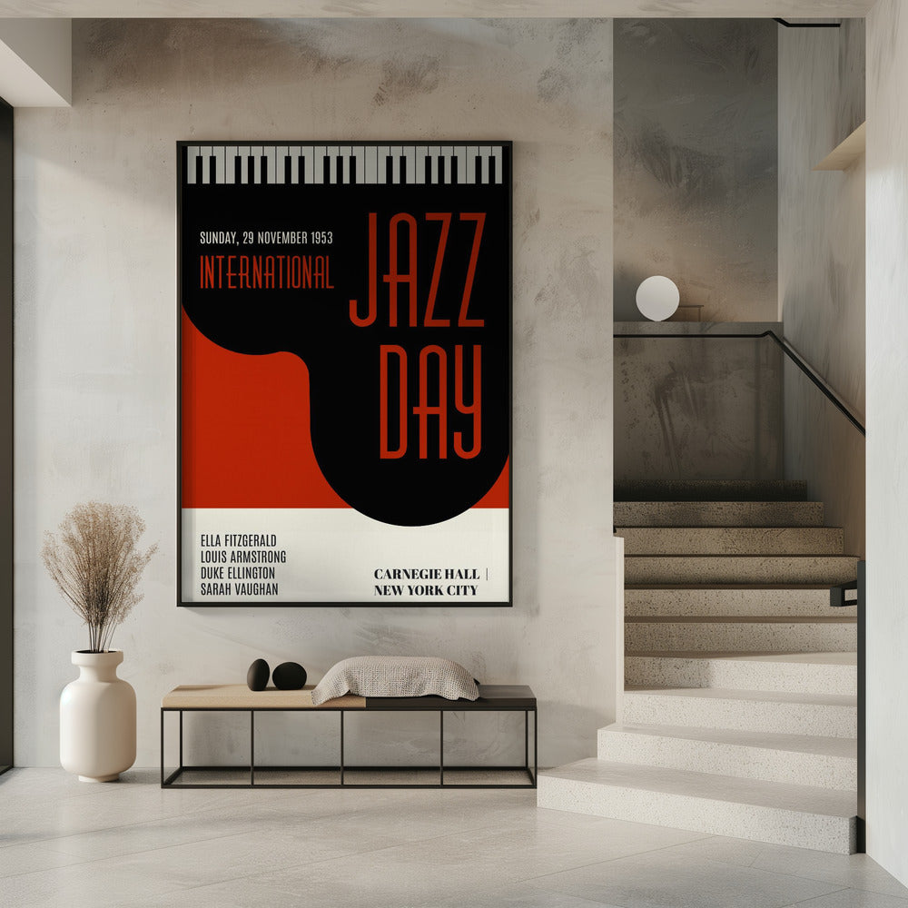Jazzy Days Dark Red | Poster