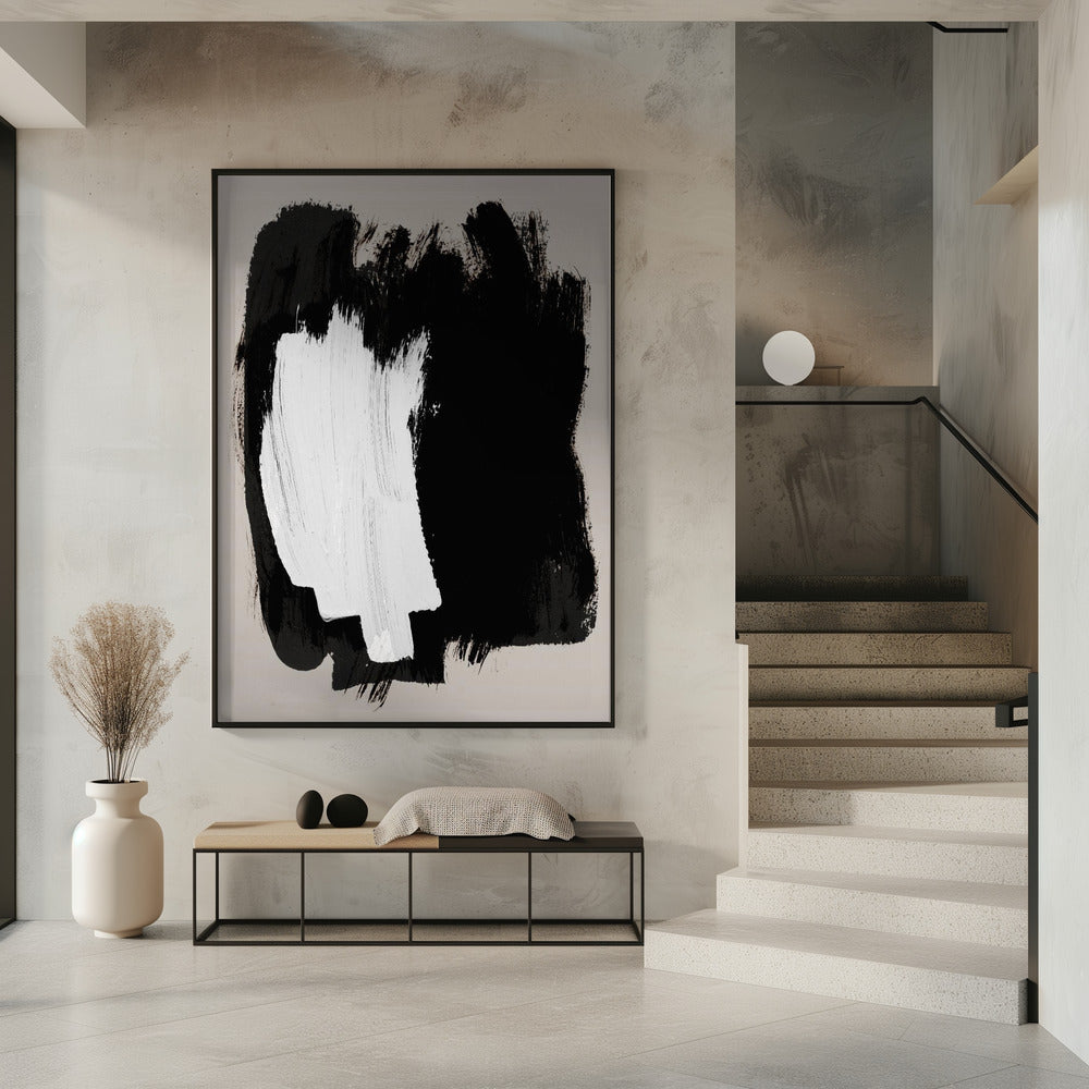 Abstracte penseelstreken 16 | Poster
