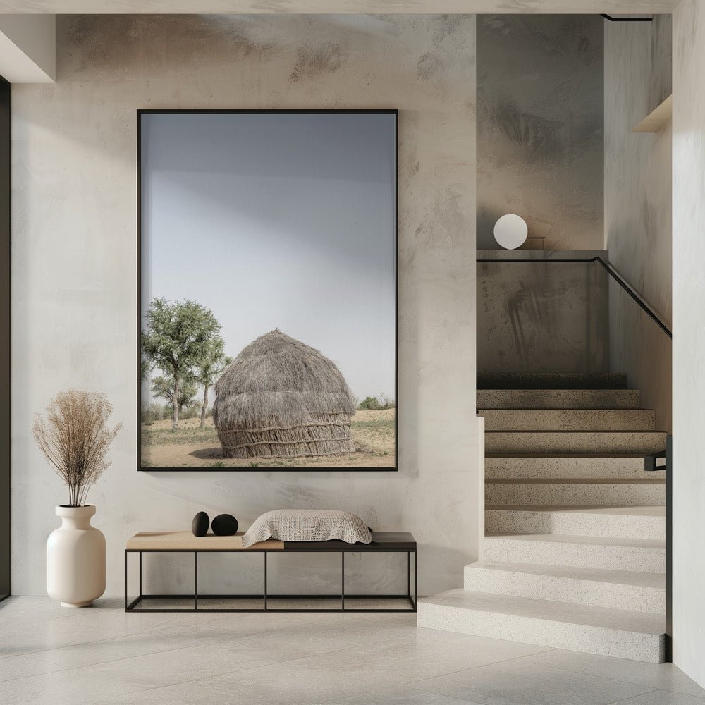 Grass Hut Serenity | Poster