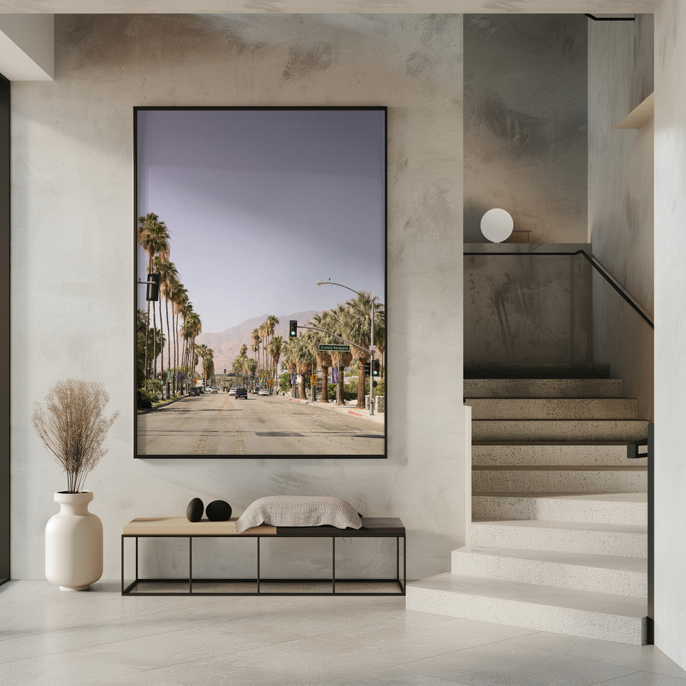 Laan met palmbomen | Poster