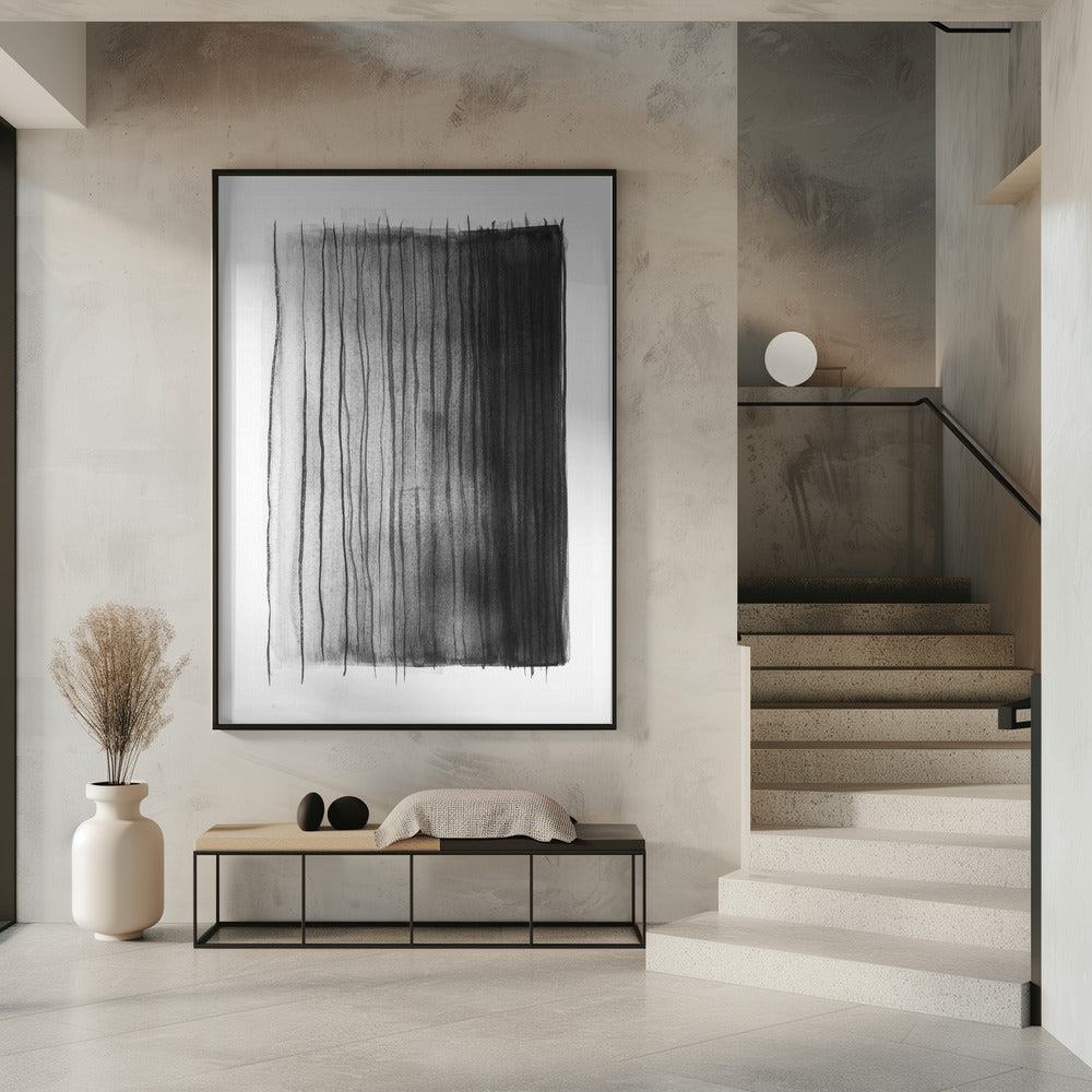 Monochrome lijnen | Poster