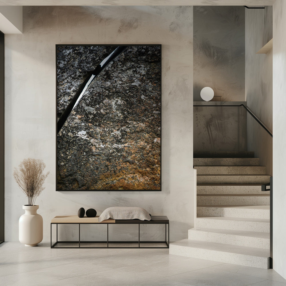 Gebarsten aardader | Poster
