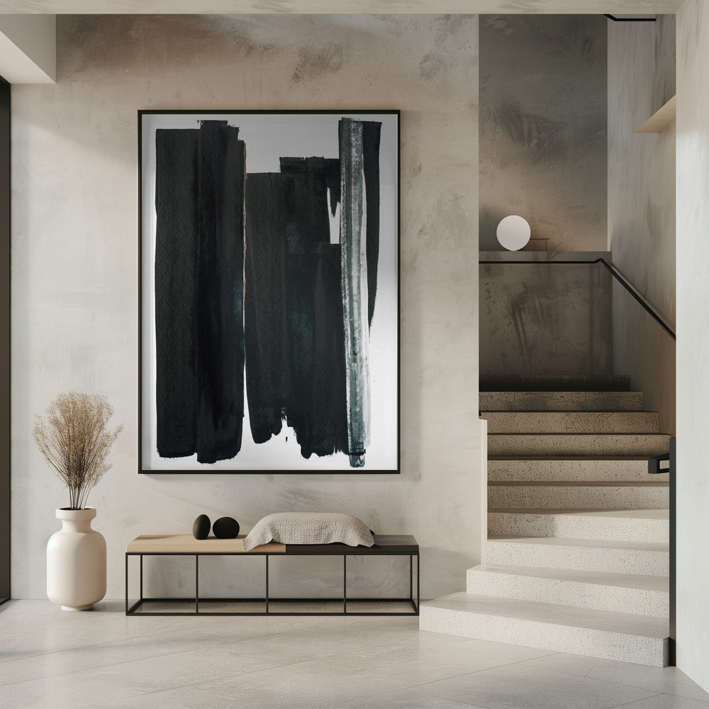 Monochrome strepen | Poster