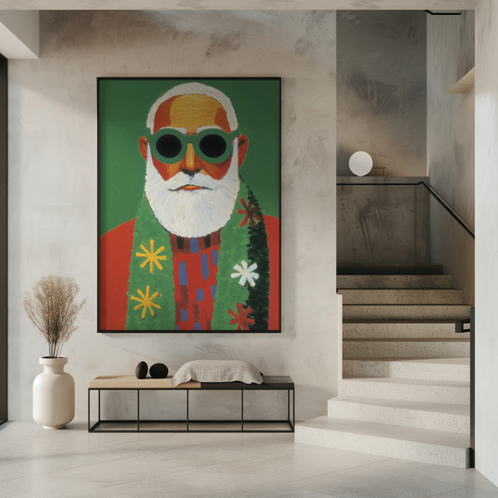 Zonnige Kerstman-stijl | Poster