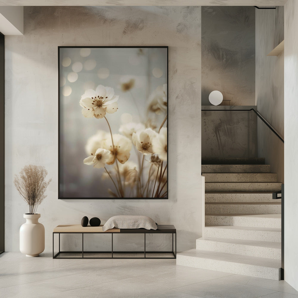 Bloemblaadjes in zacht licht | Poster