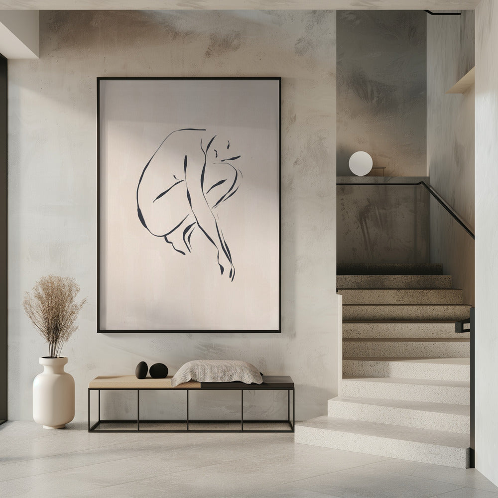 Sitting Contemplating | Poster