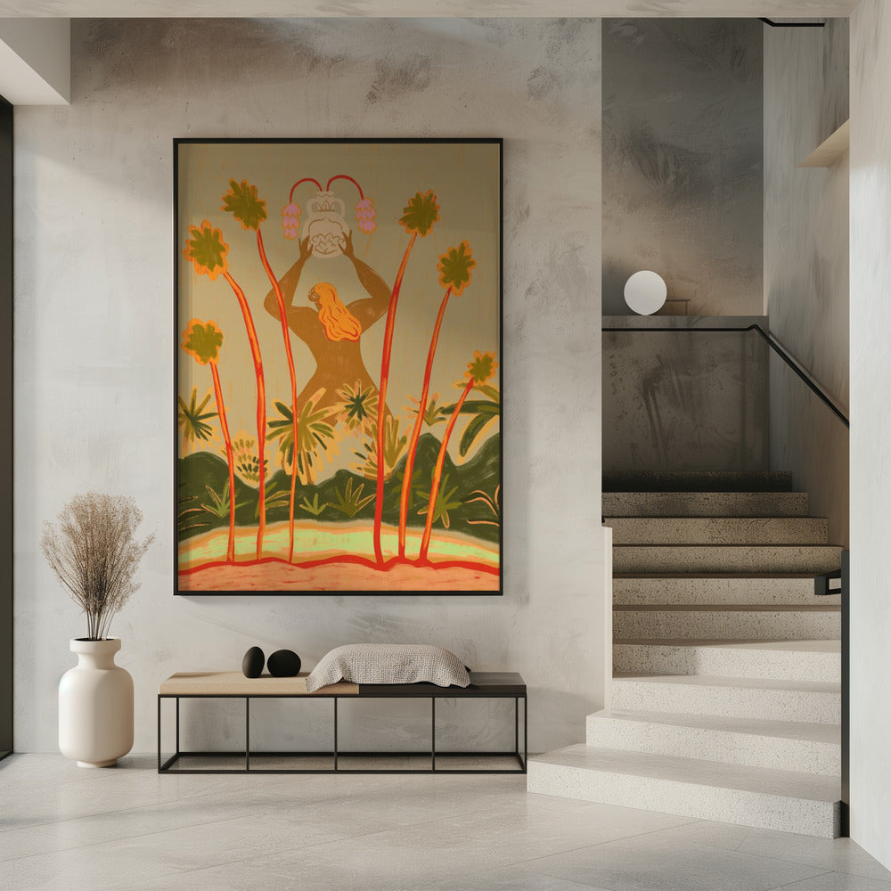 Achter de bomen | Poster