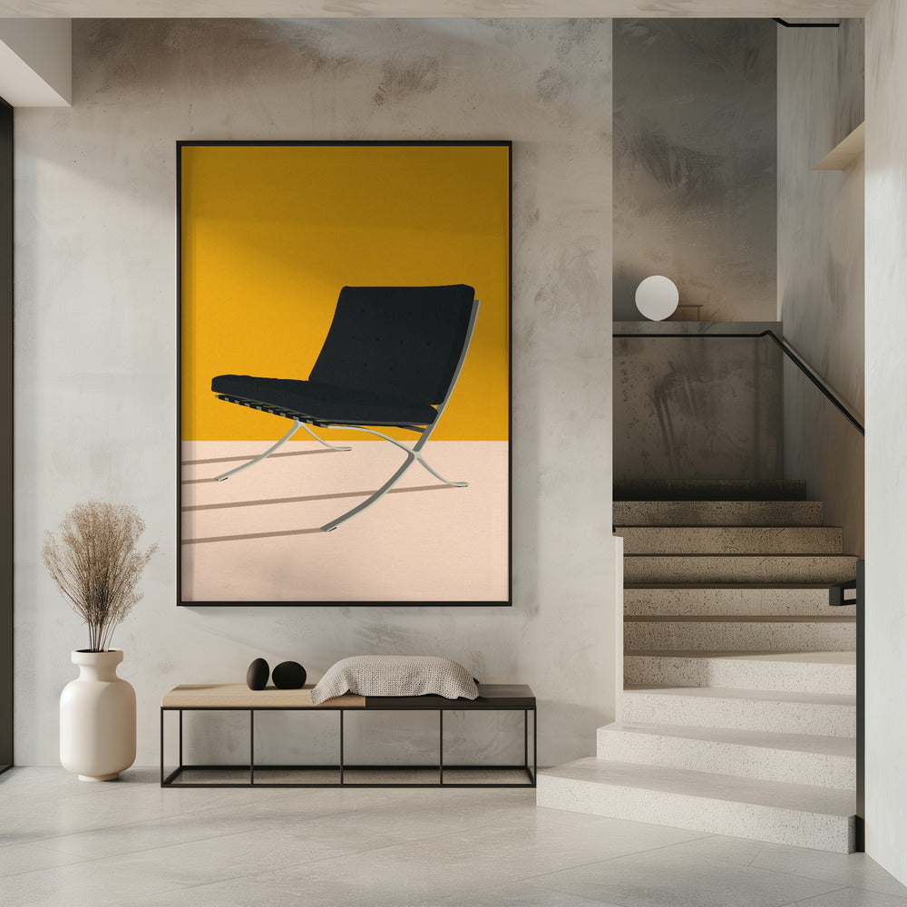 Barcelona-stoel van Mies Van Der Rohe | Poster