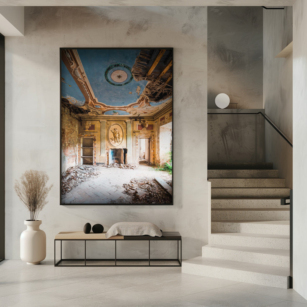 Verlaten villa met fresco | Poster
