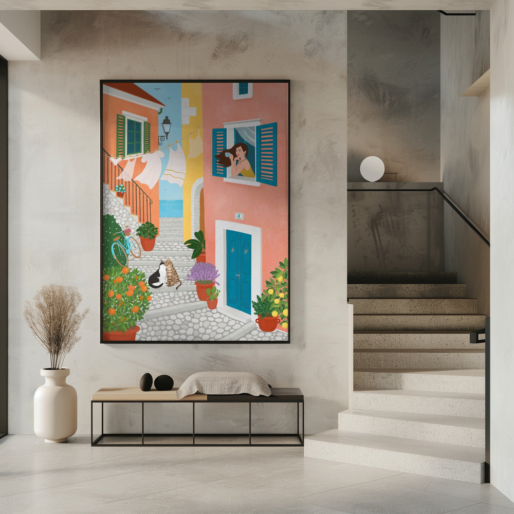 Zondagochtend in de Provence | Poster