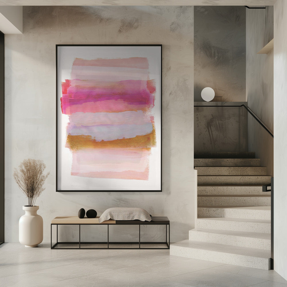 Abstracte penseelstreken 45 A1 | Poster