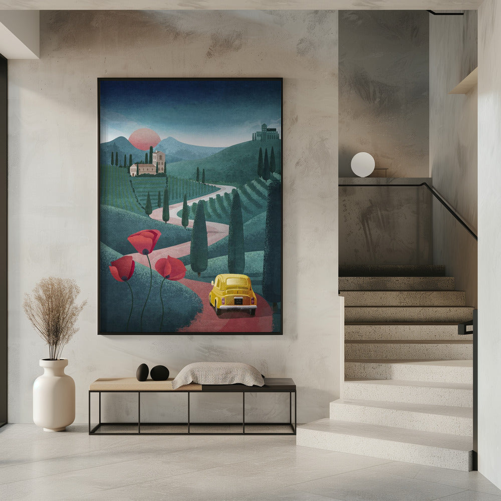 Zonsondergangreis | Poster