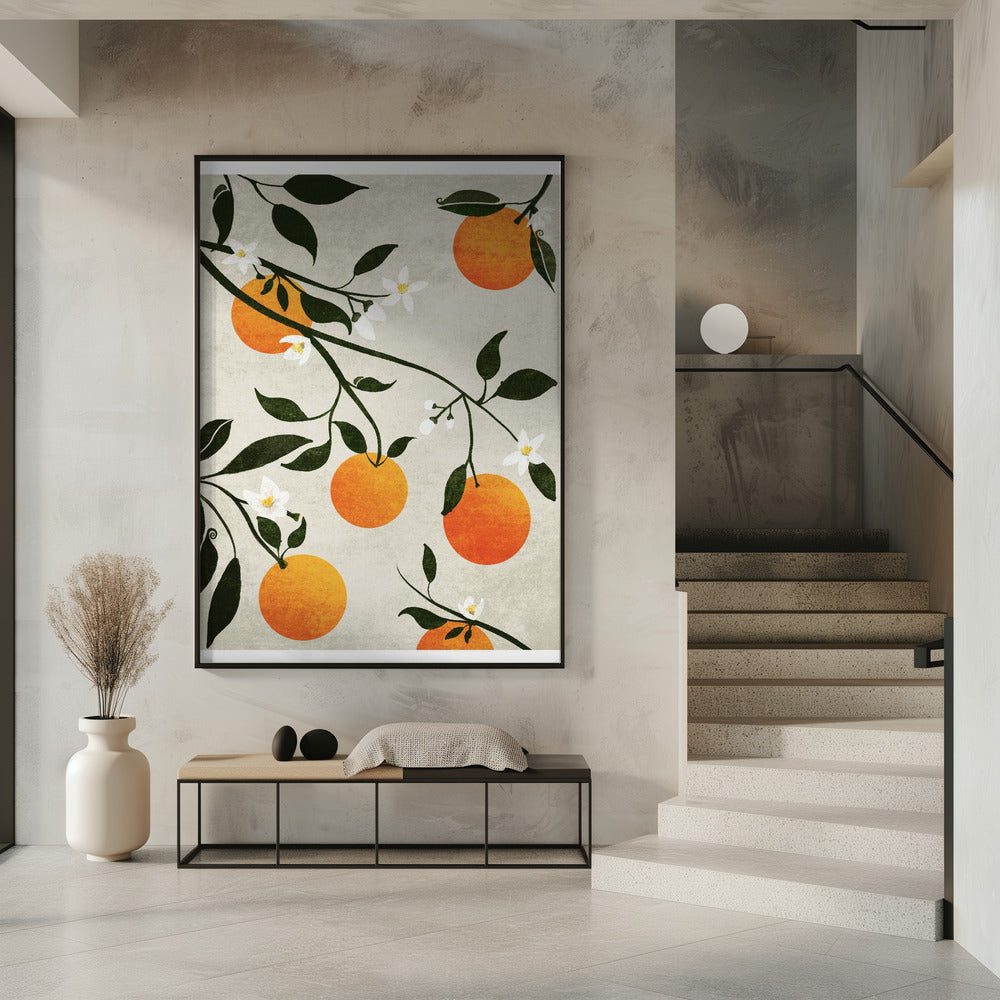 Sinaasappels in bloei | Poster