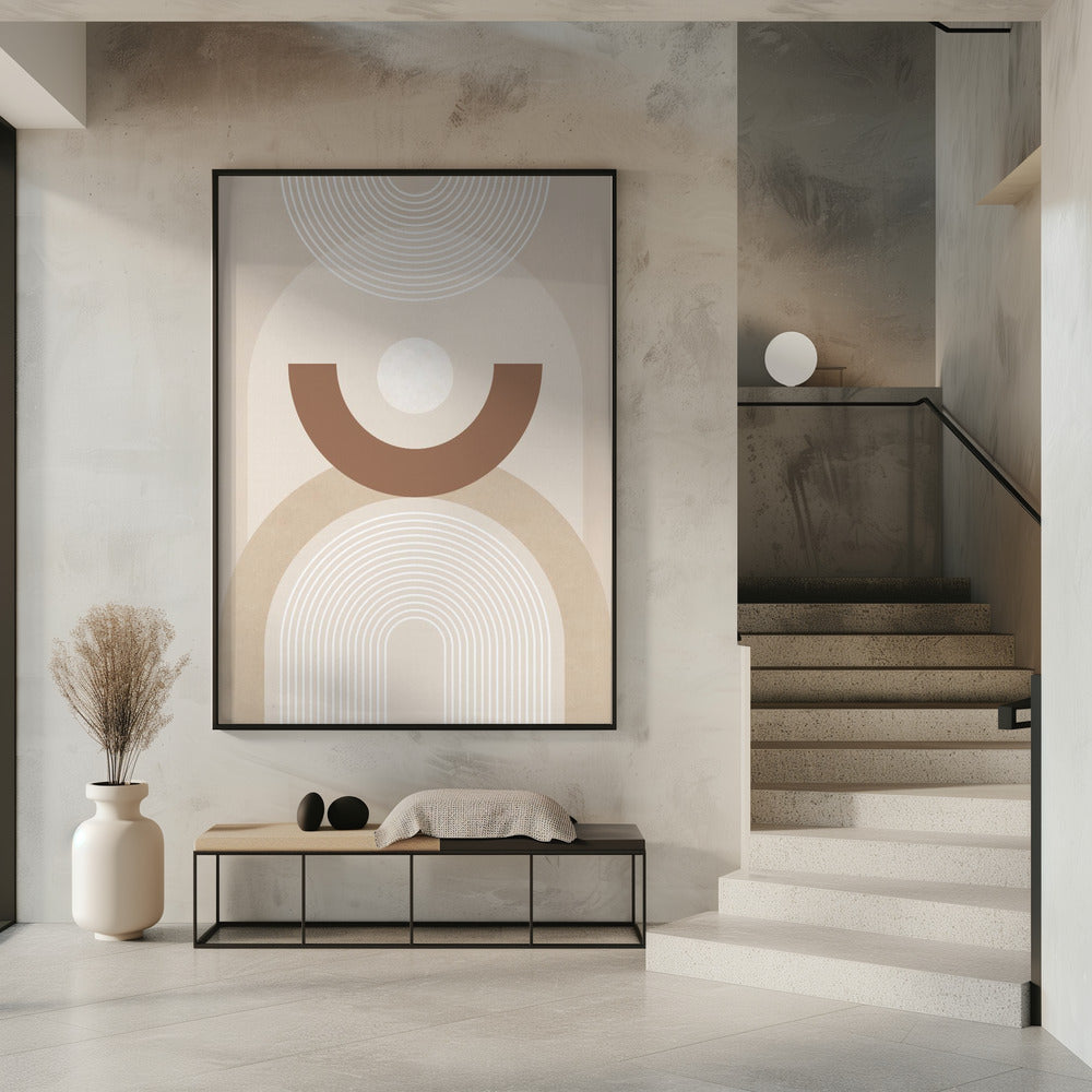 Beige Mid-Century Poster | Poster
