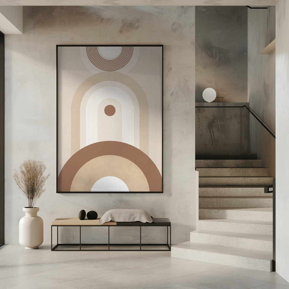 Beige Mid-Century Poster | Poster