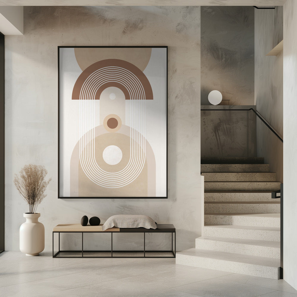 Beige Mid-Century Poster | Poster