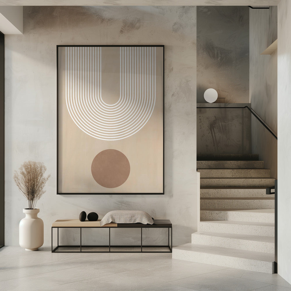 Beige Arc-poster | Poster