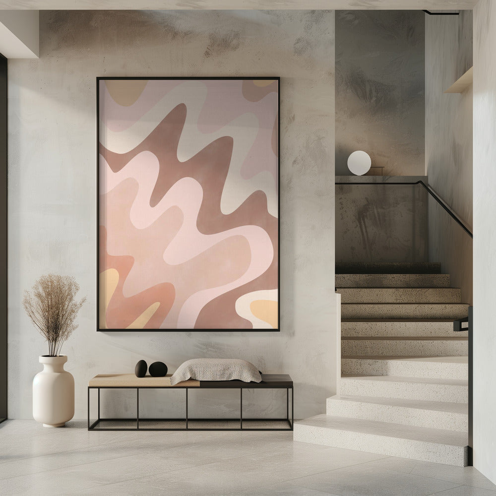 Dromerig golvenlandschap | Poster
