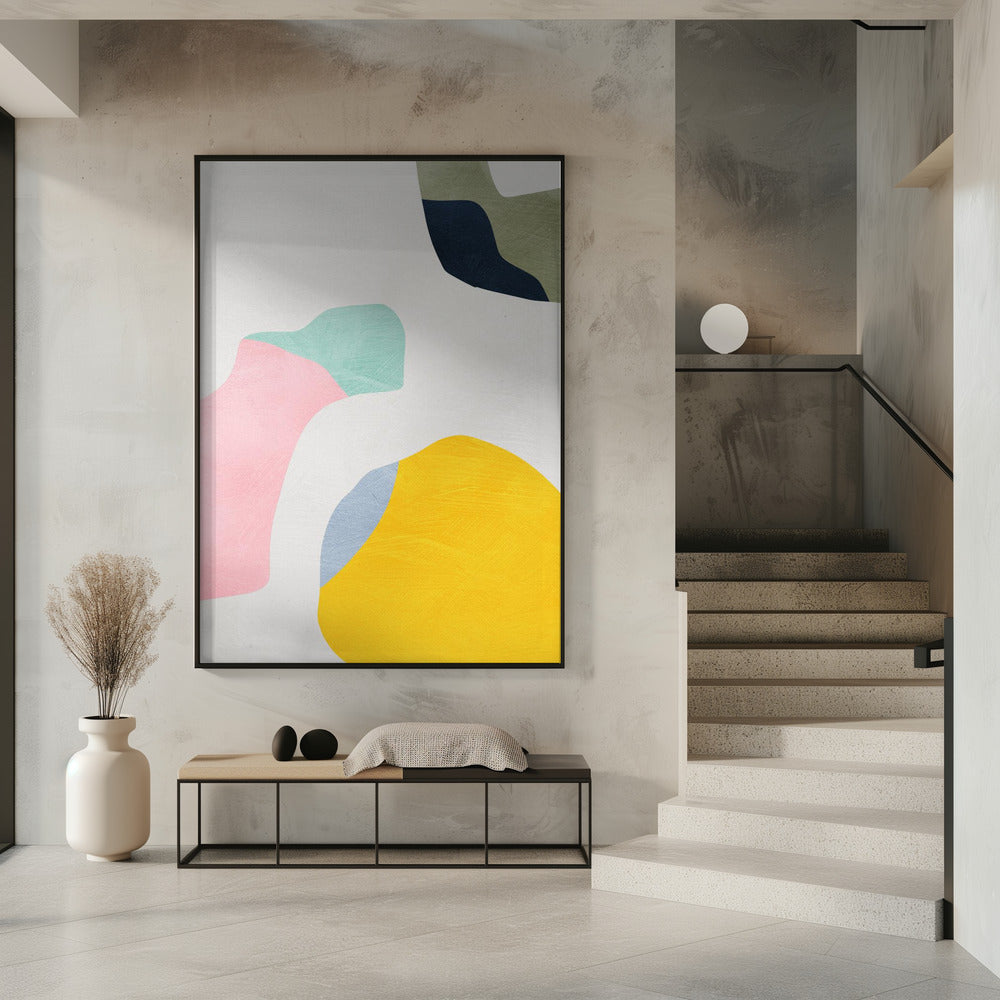 Pastel Minimal shapes | Poster