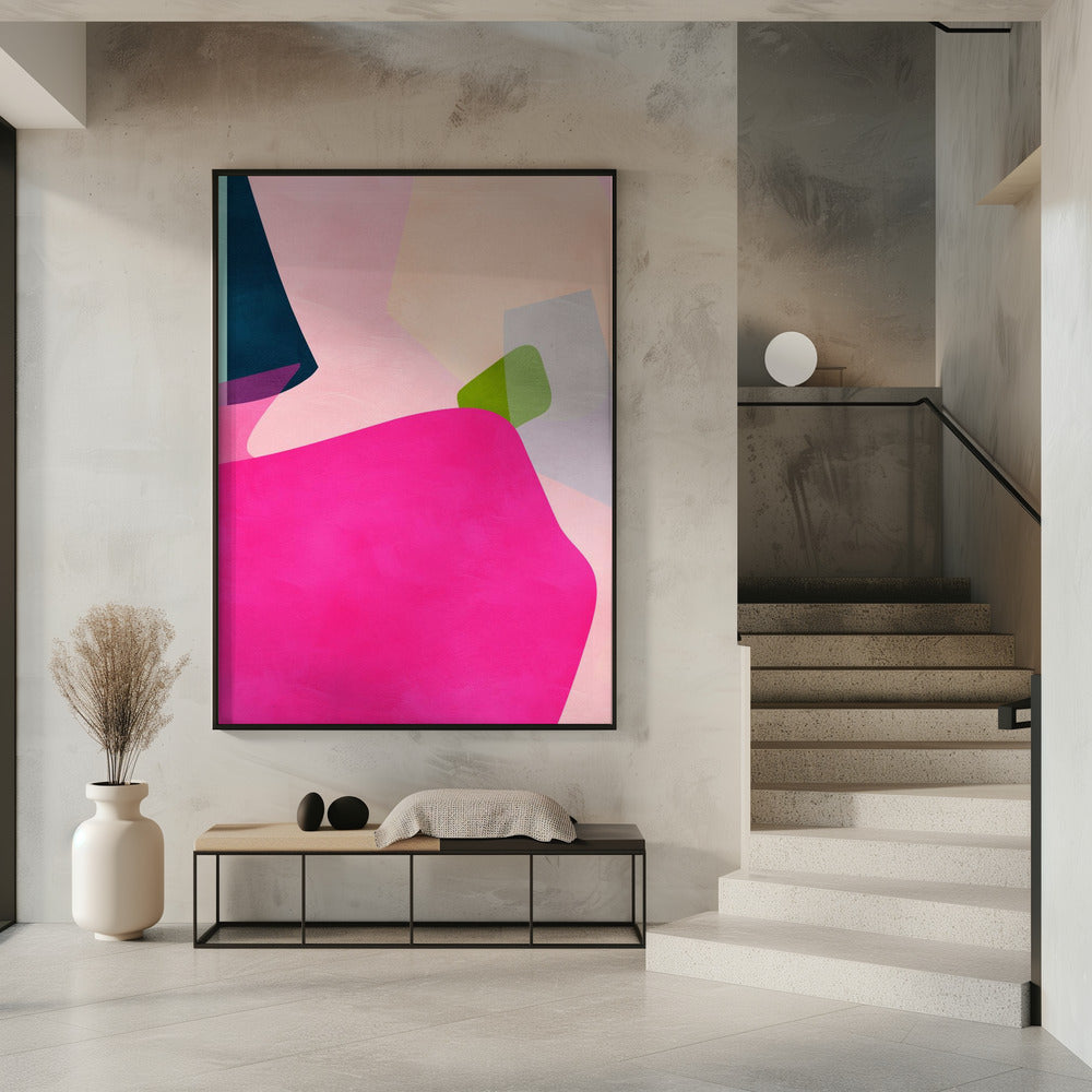 Pink pastel shape | Poster