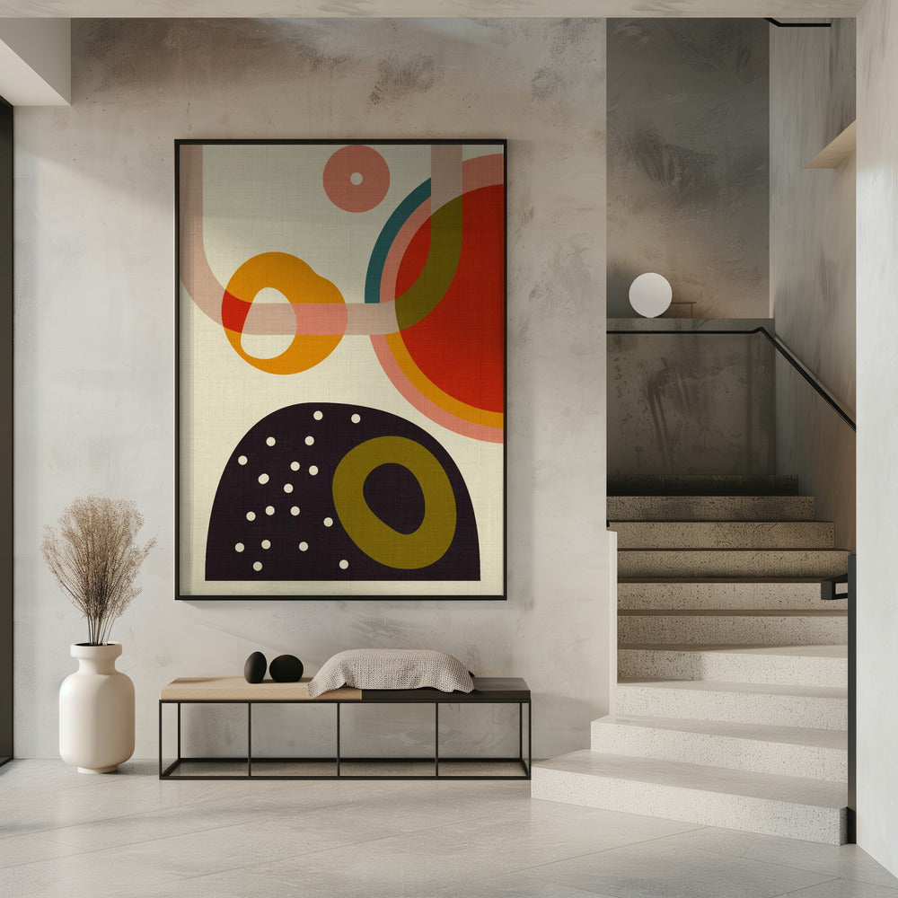 Kopie van Mid Century Cirque 4 | Poster