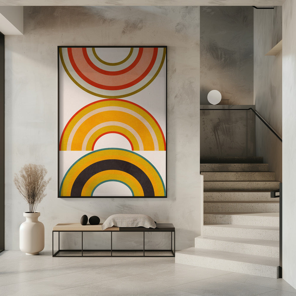 Regenboog Zonnen 6 | Poster