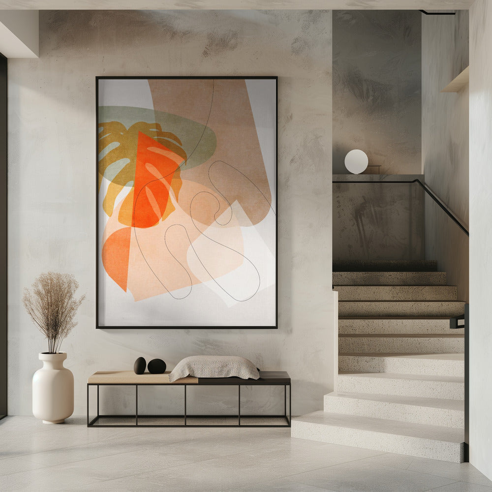 Natuurvriendelijke Terracotta 6 Aquarel Kopie | Poster