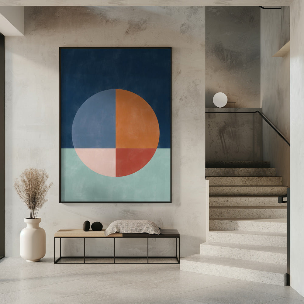 Een grote gesegmenteerde cirkel | Poster