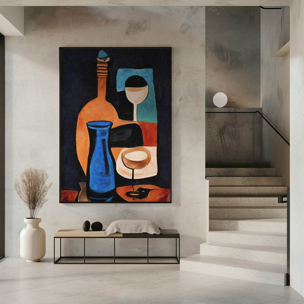 Stilleven met wijn | Poster