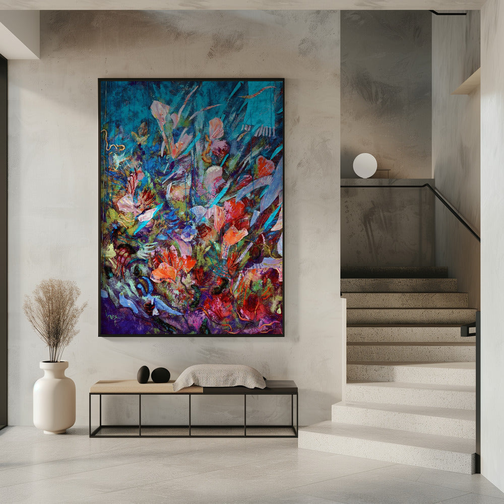 Een explosie van bloeiend licht | Poster