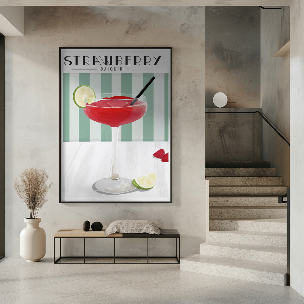 Aardbeien Daiquiri | Poster