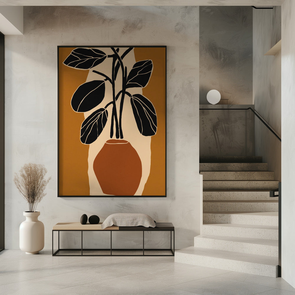 Vet bladsilhouet | Poster