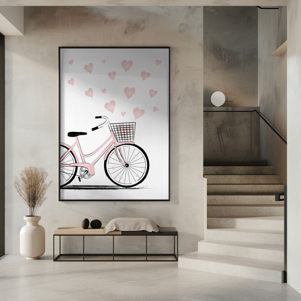 Fiets met Harten | Poster