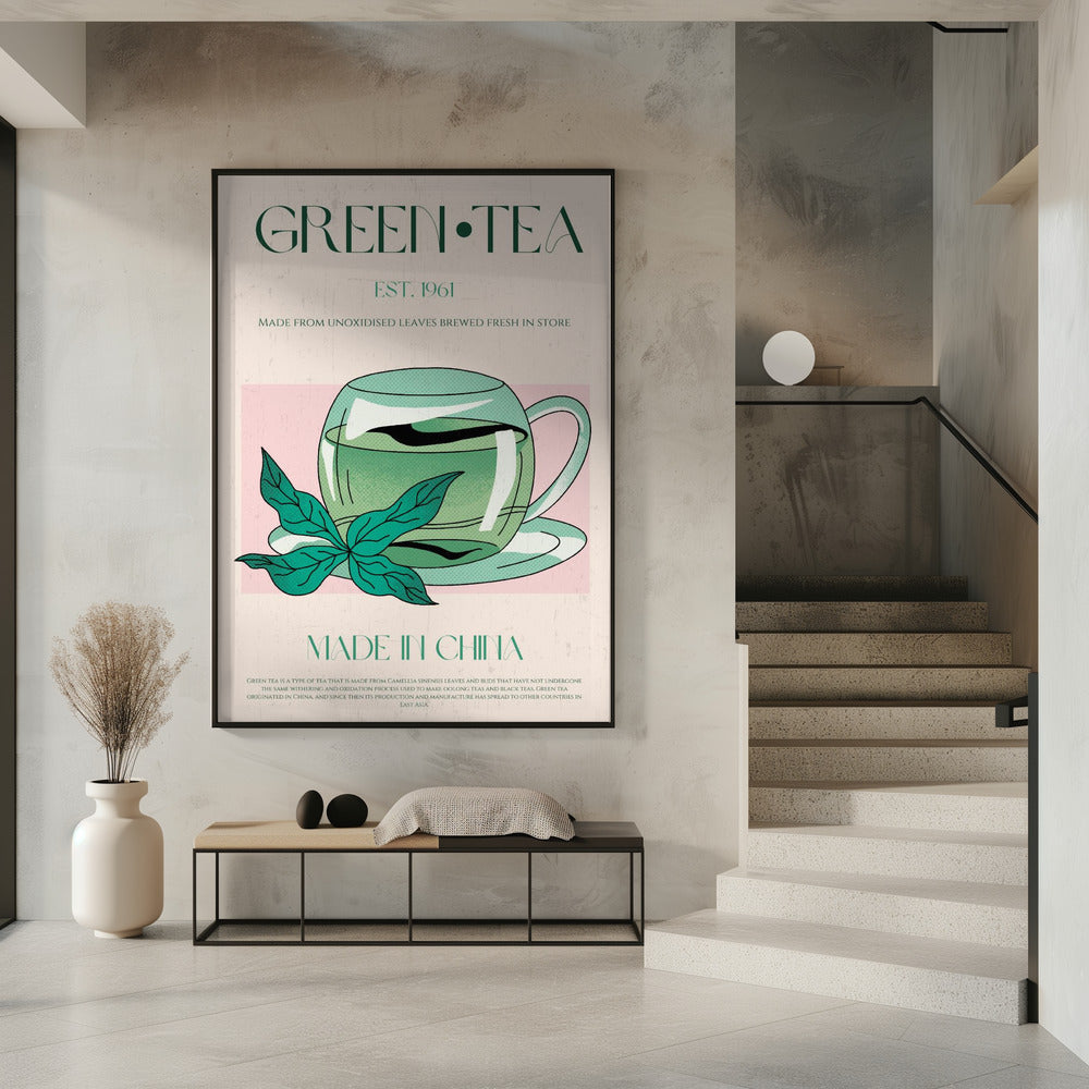 Groene thee oorsprong | Poster