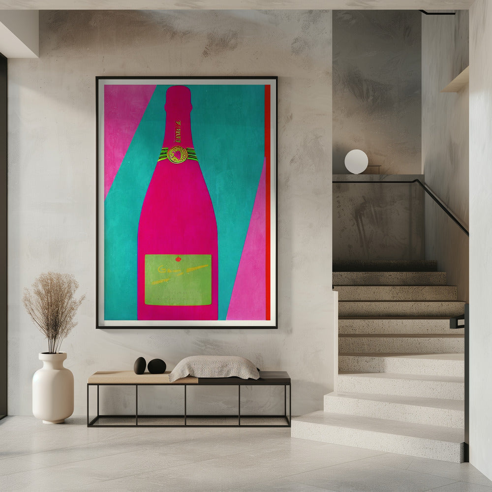 Roze champagne | Poster