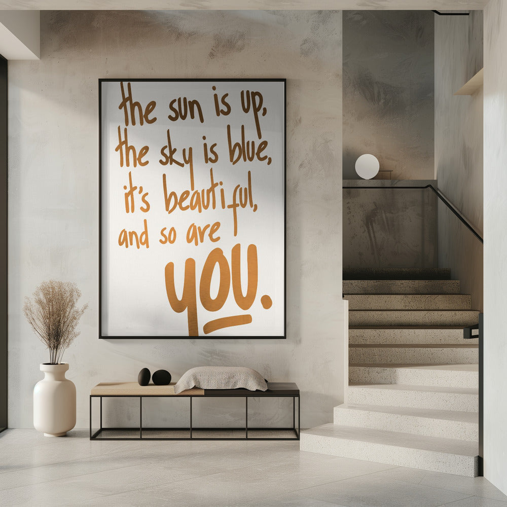 Je bent mooi (vers 1) | Poster