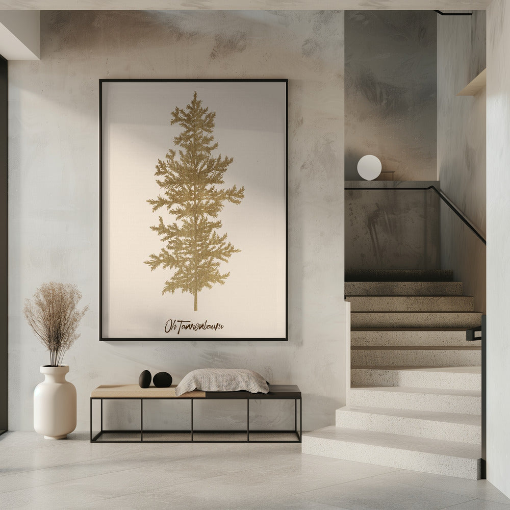 Oh Tannebaum (gold) | Poster
