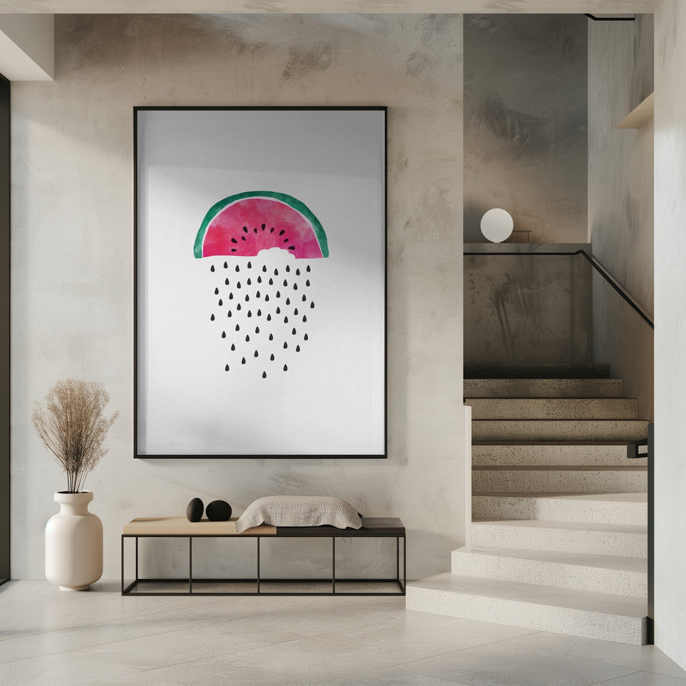 Watermeloenregen | Poster